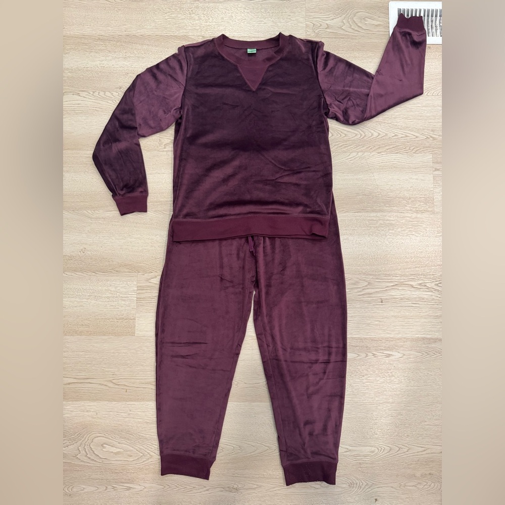 Honeydew Women’s Medium 2pc Magenta Velour Lounge Set
